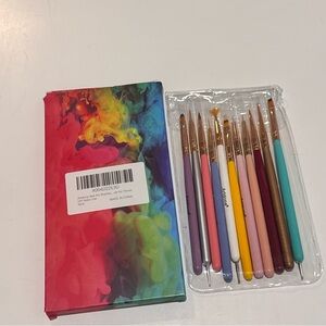 🌴 Colorful Nail Art Brushes